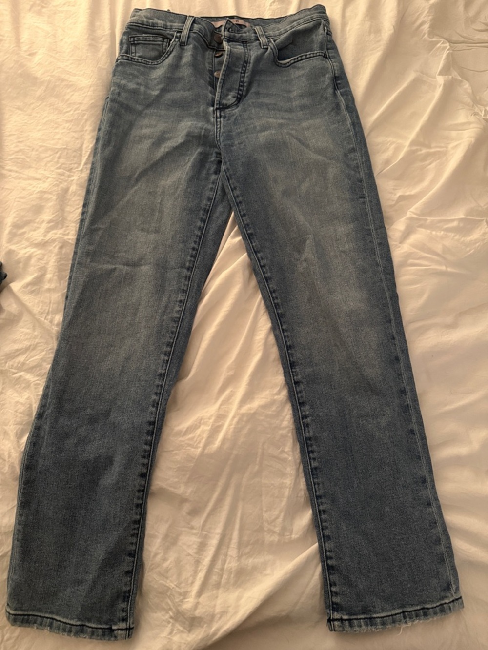 Joe's Jeans Straight Leg Jeans in Faded Blue Wash